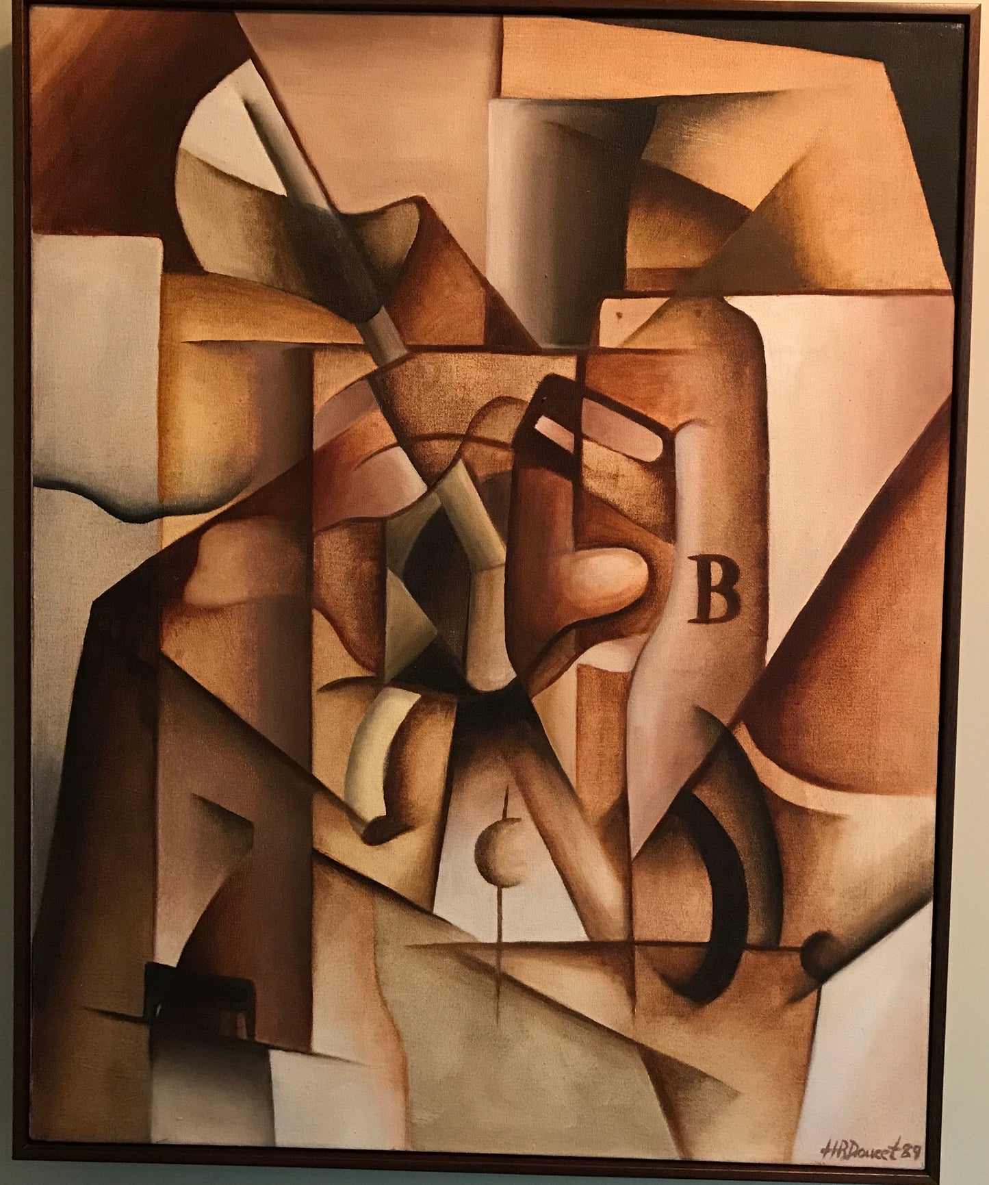 Cubist bicycle and ladder