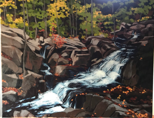 Gatineau waterfall at the Carbide Ruins