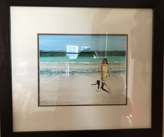 Strolling the beach in Cuba