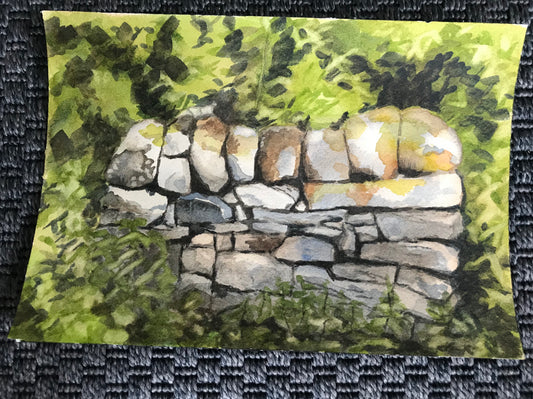 Irish rock wall